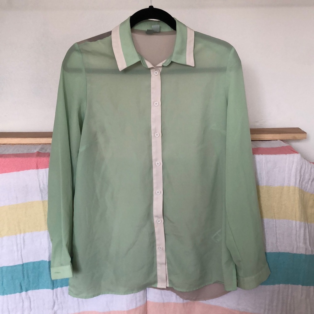 Forever 21 Mint Blouse